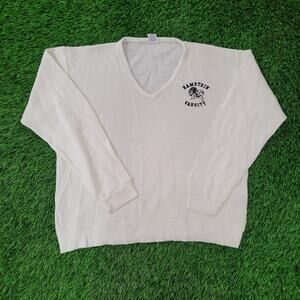Vintage Ramstein-Varsity Sweater Womens Large 22x23 Ivory